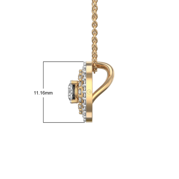 An additional view of the 0.30 ct Magnífik Solitaire Diamond Pendant