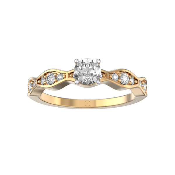 View of the 0.30 ct Romantic Rhapsody Solitaire Diamond Engagement Ring in close up