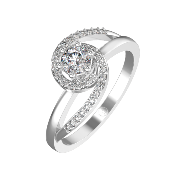 0.30 ct Rumba Radiance Solitaire Diamond Engagement Ring made from VVS EF diamond quality with 0.5 carat diamonds