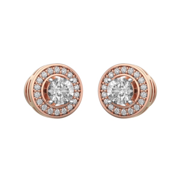0.30 ct Secrets From The Moon Solitaire Diamond Earrings made from VVS EF diamond quality with 0.78 carat diamonds