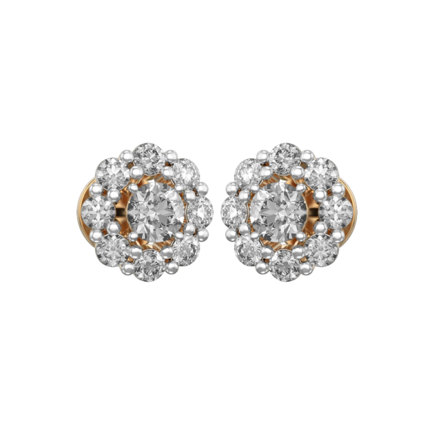 0.30 ct Soulful Sun Solitaire Diamond Earrings made from VVS EF diamond quality with 1.4 carat diamonds
