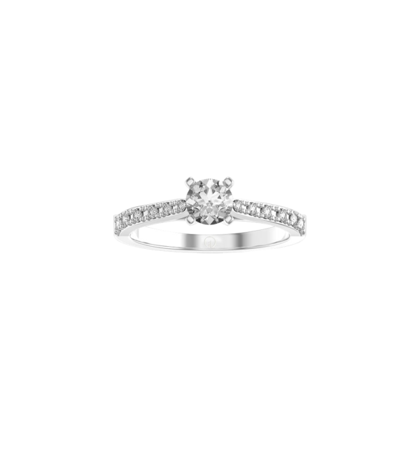 View of the 0.40 Ct Amaranthine Love Solitaire Diamond Engagement Ring in close up