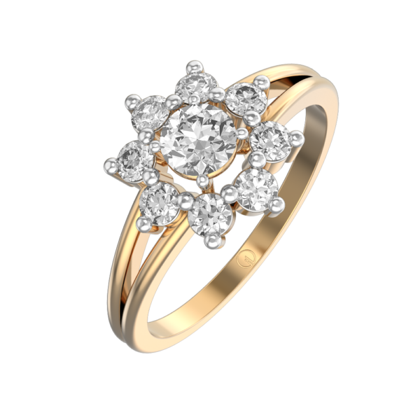 0.40 ct Cassandra Solitaire Diamond Engagement Ring made from VVS EF diamond quality with 0.8 carat diamonds