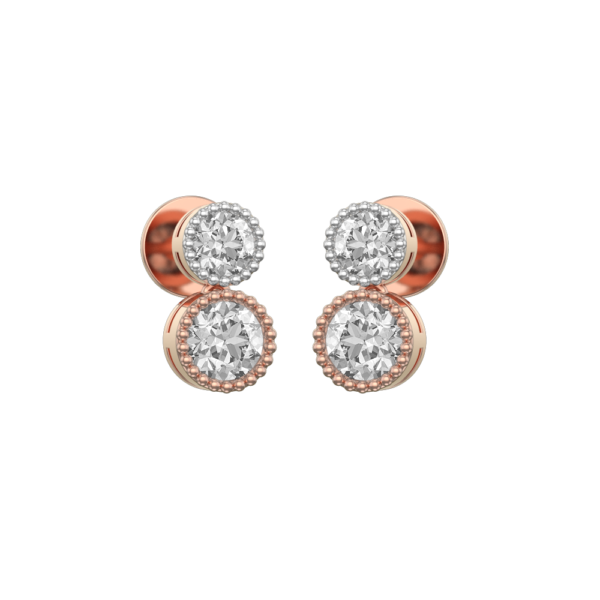0.40 ct Irresistible Radiance Solitaire Diamond Earrings made from VVS EF diamond quality with 1.4 carat diamonds