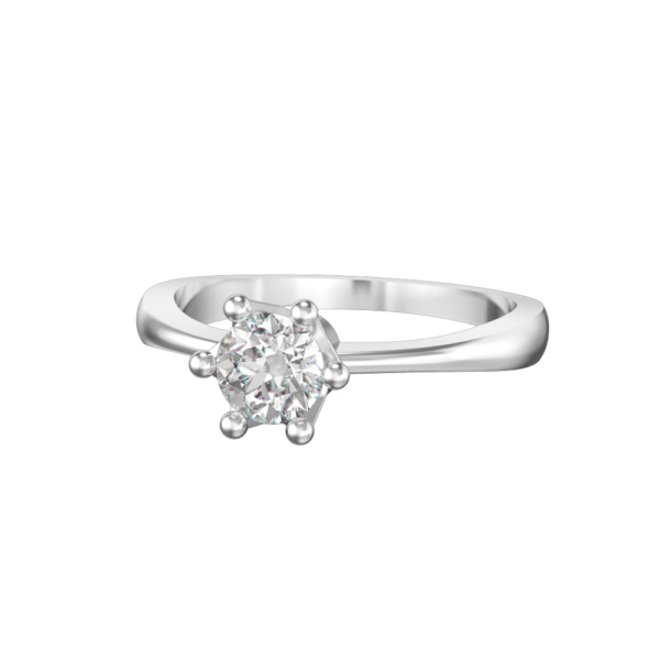 View of the 0.40 ct Princess Elsa Solitaire Diamond Engagement Ring in close up
