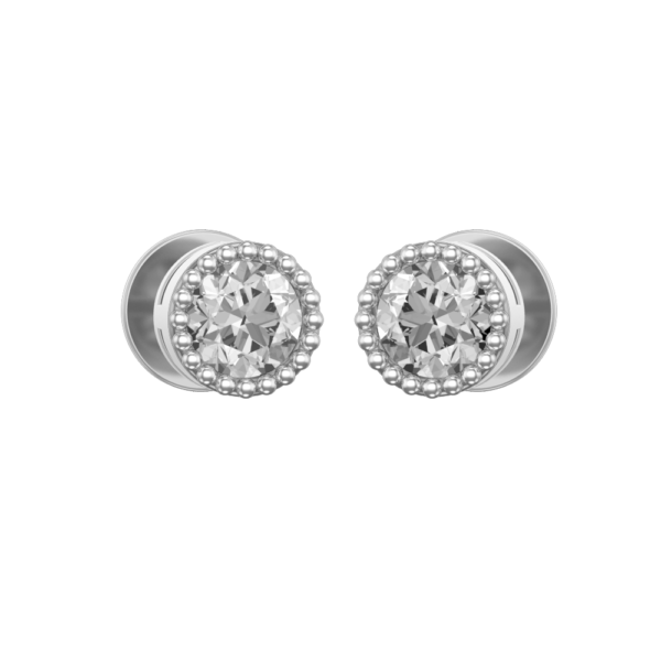 0.40 ct Selika Solitaire Diamond Earrings made from VVS EF diamond quality with 0.8 carat diamonds