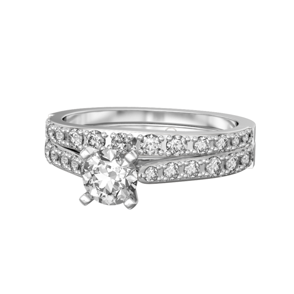 An additional view of the 0.40 ct Splendid Selene in White Gold Solitaire Diamond Engagement Ring