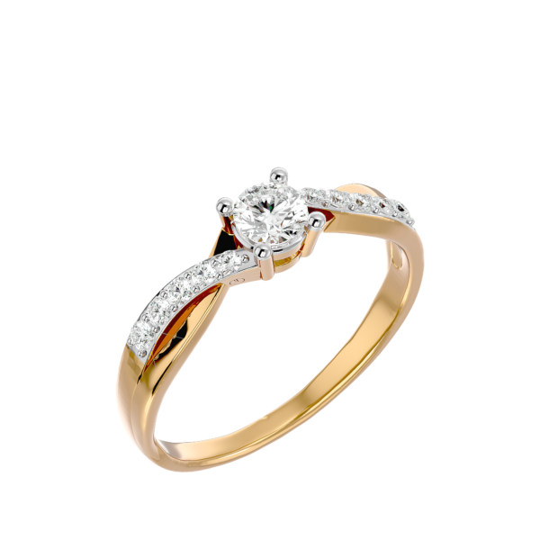 0.40 ct Zestful Zarina Solitaire Diamond Engagement Ring made from VVS EF diamond quality with 0.53 carat diamonds