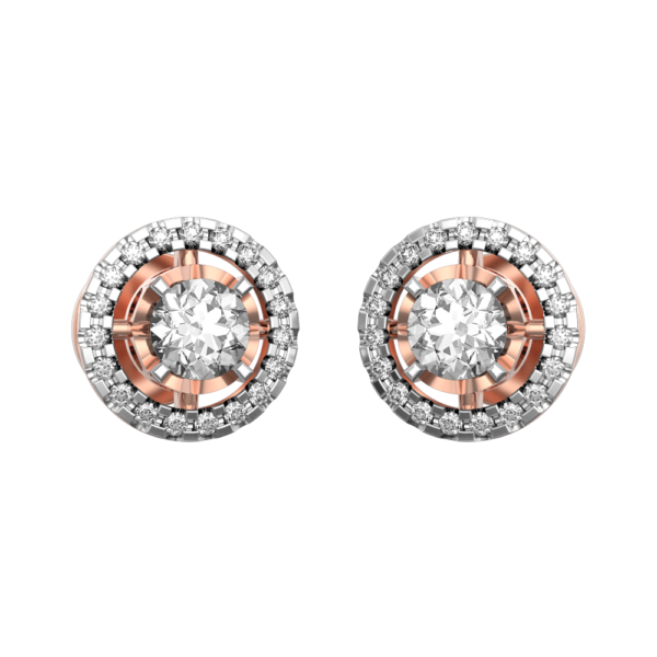 0.45 ct Star of Athens Diamond Earrings made from VVS EF diamond quality with 0.67 carat diamonds