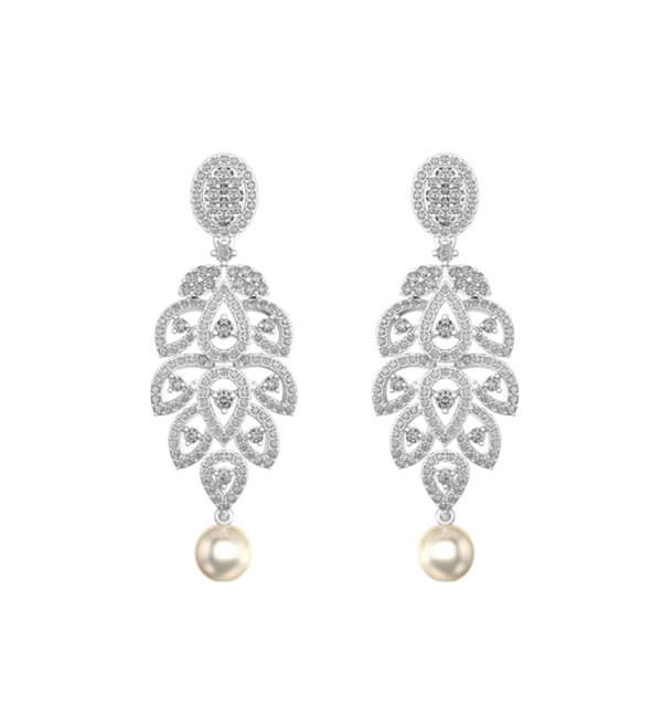 View of the Admirable Achelois Diamond Earrings in close up