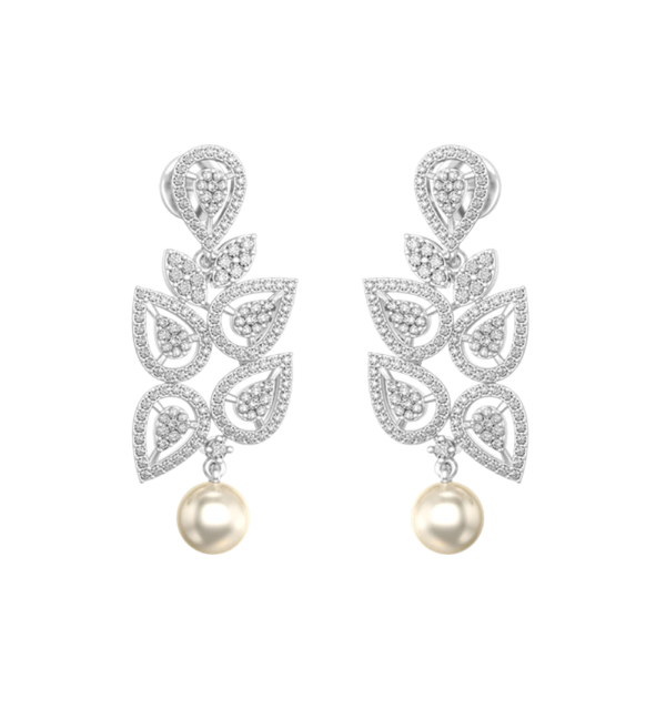 Angelic Aphrodite Diamond Earrings made from VVS EF diamond quality with 1.76 carat diamonds