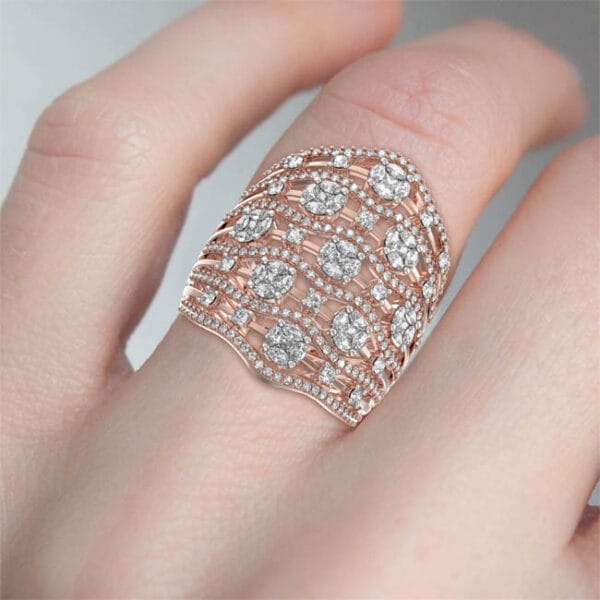 Human wearing the Aristocratic Affections Diamond Ring