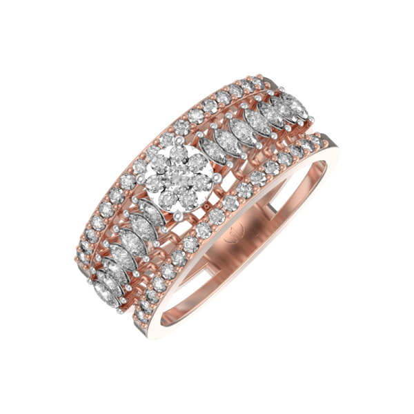 Awe-inspiring Allure Diamond Ring made from VVS EF diamond quality with 0.94 carat diamonds