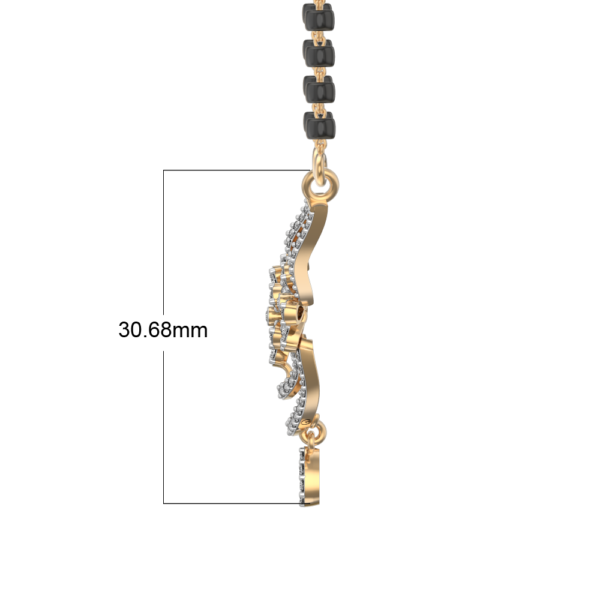 An additional view of the Blossomy Beguile Diamond Mangalsutra