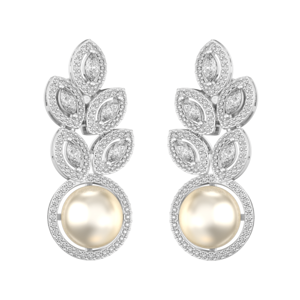 Cherubic-Heaven-Diamond-Earrings made from VVS EF diamond quality with 2.16 carat diamonds