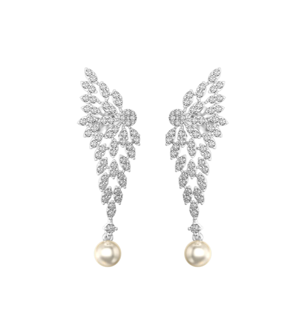 Drops Of Fantasy Diamond Earrings made from VVS EF diamond quality with 1.72 carat diamonds