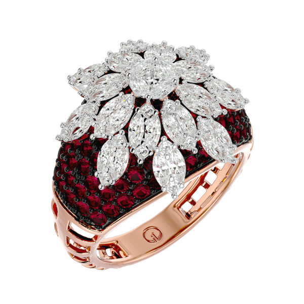 Empress Enchantments Diamond Ring made from VVS EF diamond quality with 1.64 carat diamonds