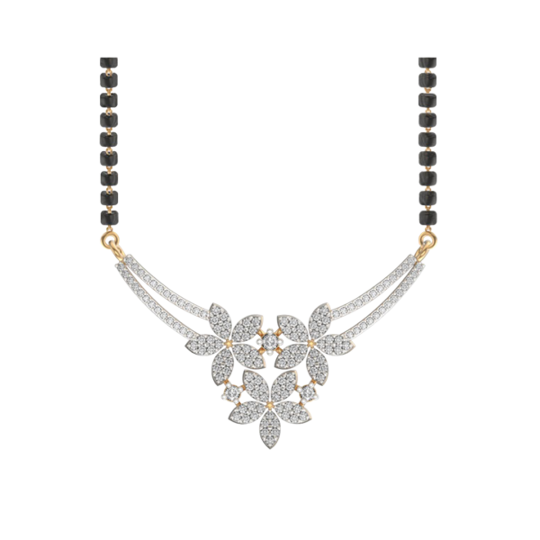 View of the Forever Yours Diamond Mangalsutra in close up