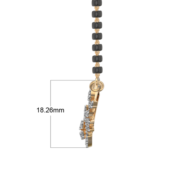 An additional view of the Knots Of Splendour Diamond Mangalsutra
