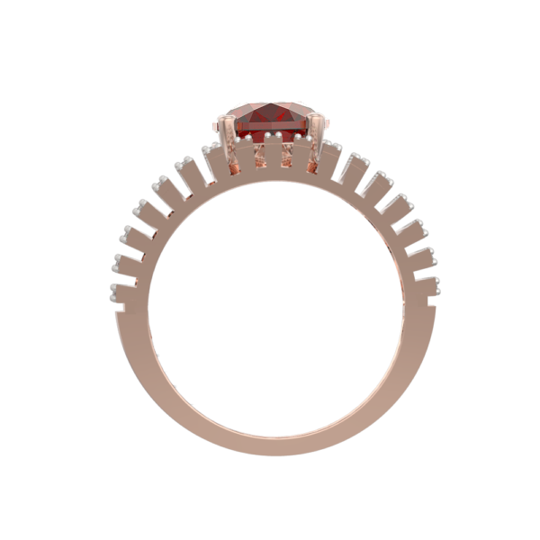 An additional view of the Matriarch Grandiose Diamond Ring