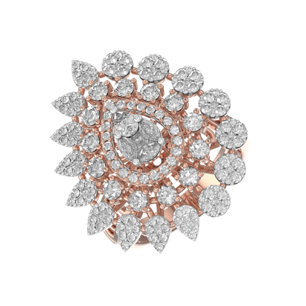 Ornamental Opulence Diamond Ring made from VVS EF diamond quality with 2.04 carat diamonds