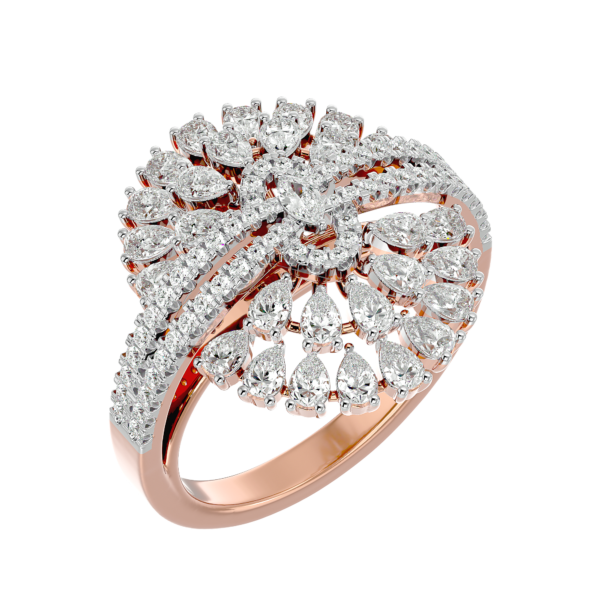 Ostentatious Blossom Diamond Ring made from VVS EF diamond quality with 1.4 carat diamonds