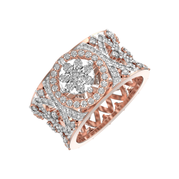 Palatial Pride Diamond Ring made from VVS EF diamond quality with 1.02 carat diamonds