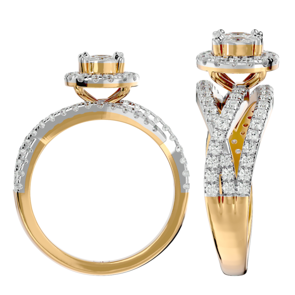An additional view of the Perfect Wish Solitaire Illusion Diamond Ring
