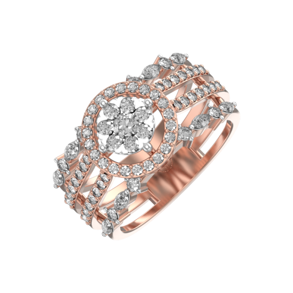 Quintessential Radiance Diamond Ring made from VVS EF diamond quality with 1 carat diamonds