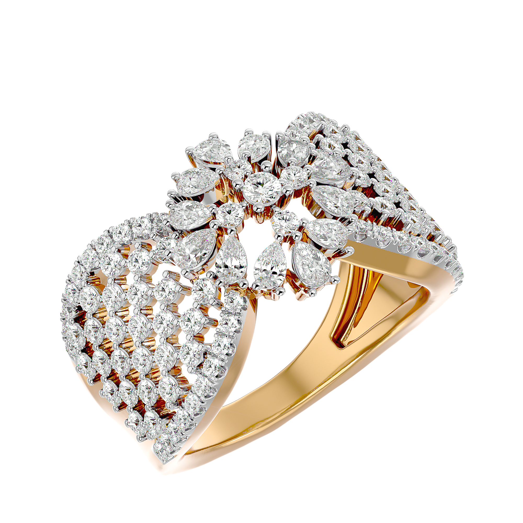 Resplendent Sparkles Diamond Ring made from VVS EF diamond quality with 1.54 carat diamonds