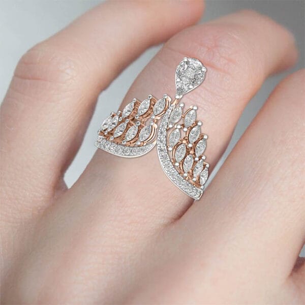 Human wearing the Royal Crown Diamond Ring