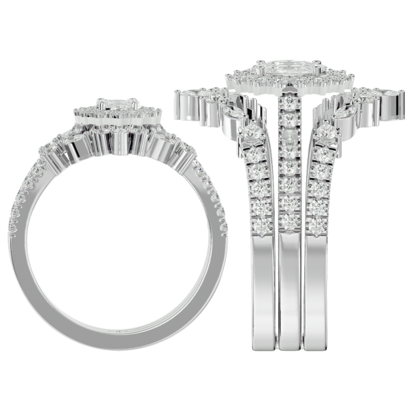An additional view of the Royal Grace Solitaire Illusion Diamond Ring