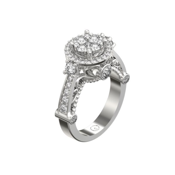 Royal Impressions Diamond Ring made from VVS EF diamond quality with 1.39 carat diamonds