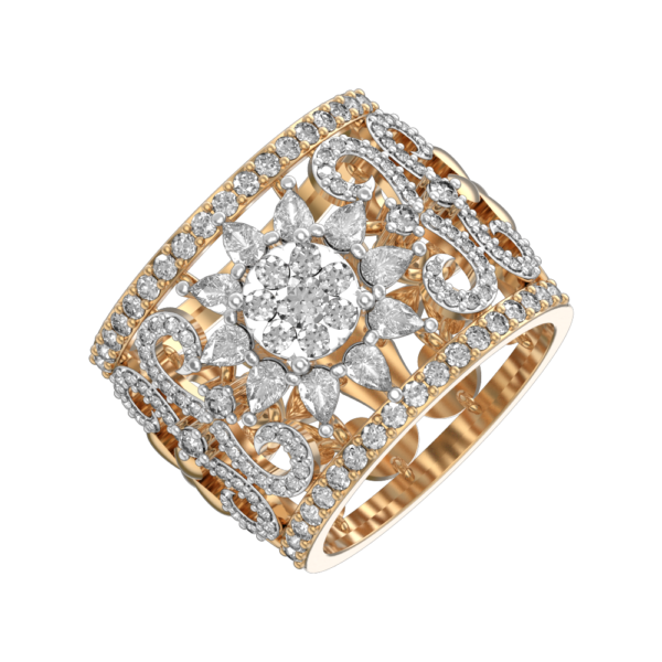 Sol Of South Diamond Ring made from VVS EF diamond quality with 1.69 carat diamonds