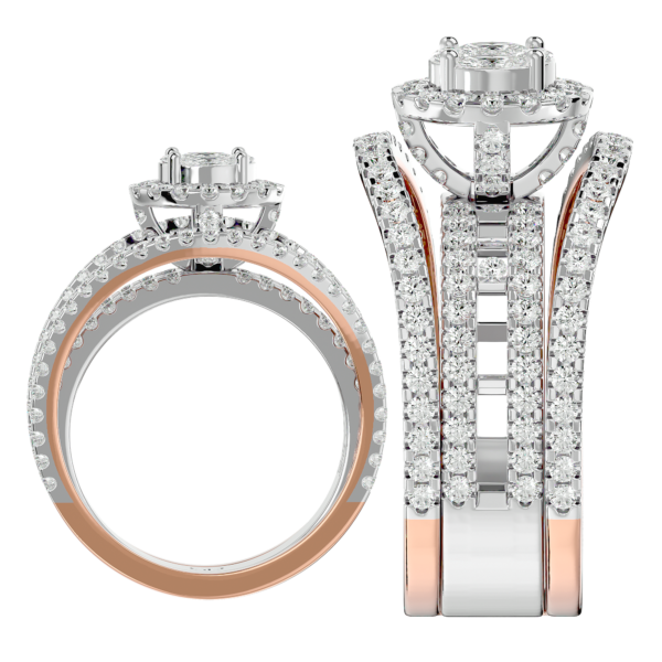 An additional view of the Splendid Appeal Solitaire Illusion Diamond Ring