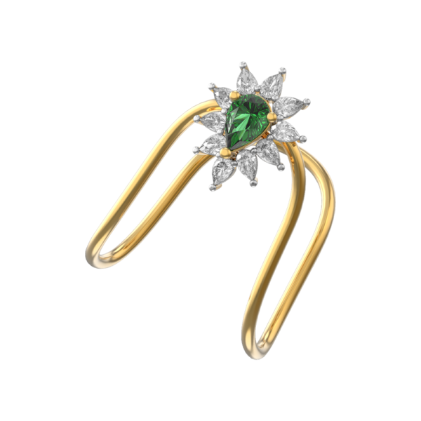 Starry Scintillations Vanki Diamond Ring made from VVS EF diamond quality with 0.4 carat diamonds