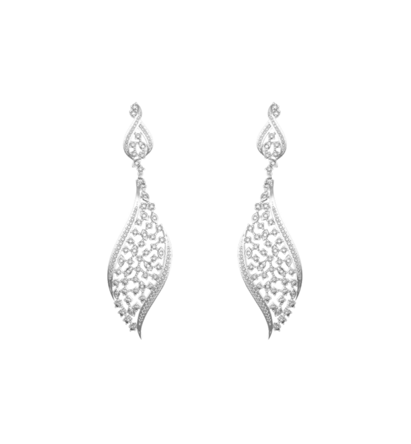 View of the Suave Secrets Diamond Earrings in close up