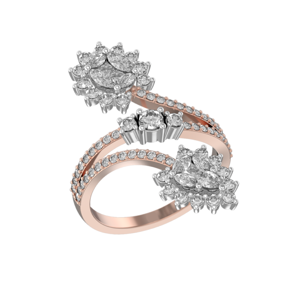 Swivelling Sparkle Diamond Ring made from VVS EF diamond quality with 1.45 carat diamonds