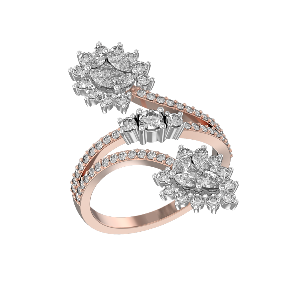 Swivelling Sparkle Diamond Ring made from VVS EF diamond quality with 1.45 carat diamonds