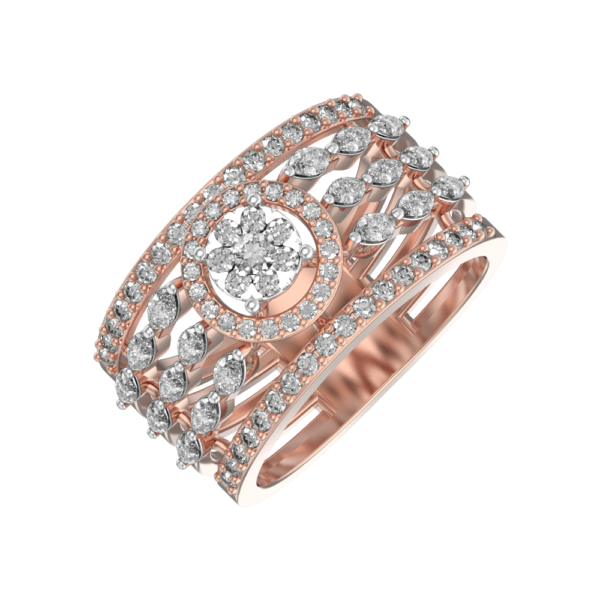 Synchronized Stunner Diamond Ring made from VVS EF diamond quality with 1.22 carat diamonds
