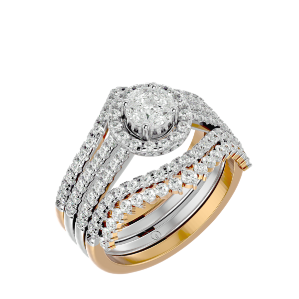 Thousand Sparkles Solitaire Illusion Diamond Ring made from VVS EF diamond quality with 1.02 carat diamonds