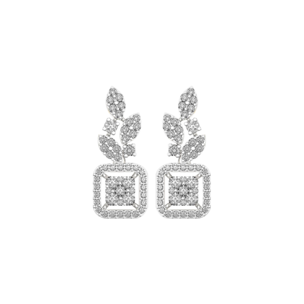 View of the Dreamy Dazzles Diamond Earrings in close up