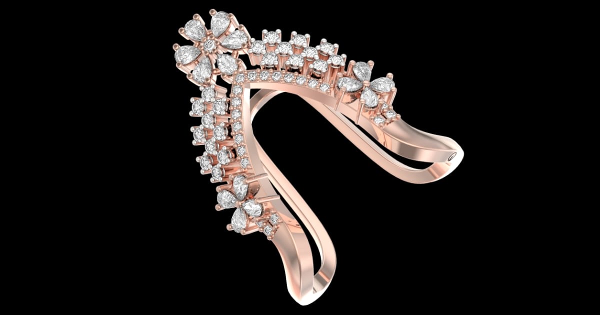 Beautiful South Indian Vanki Ring from Khwaahish Diamonds