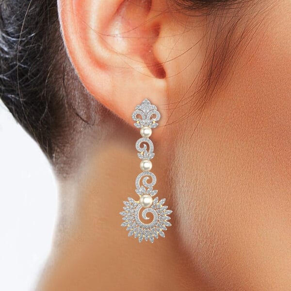 Queenly Radiance Diamond Earrings