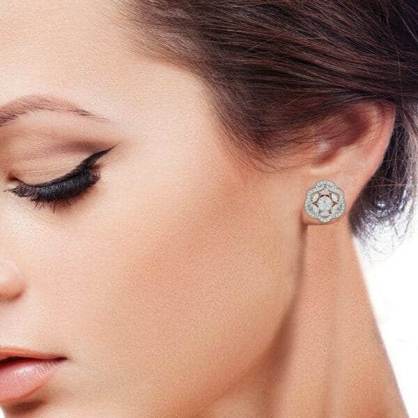 Lovesome Roseate Diamond Earrings