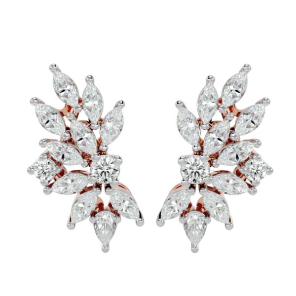 Lustrous Glitter Diamond Earrings