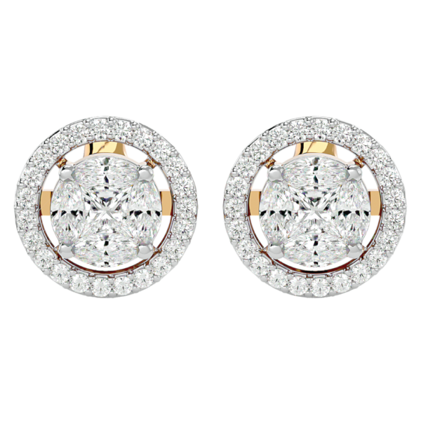 Opulent Orb Diamond Stud Earrings