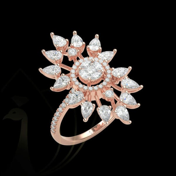 Human wearing the Bountiful Beauty Diamond Ring