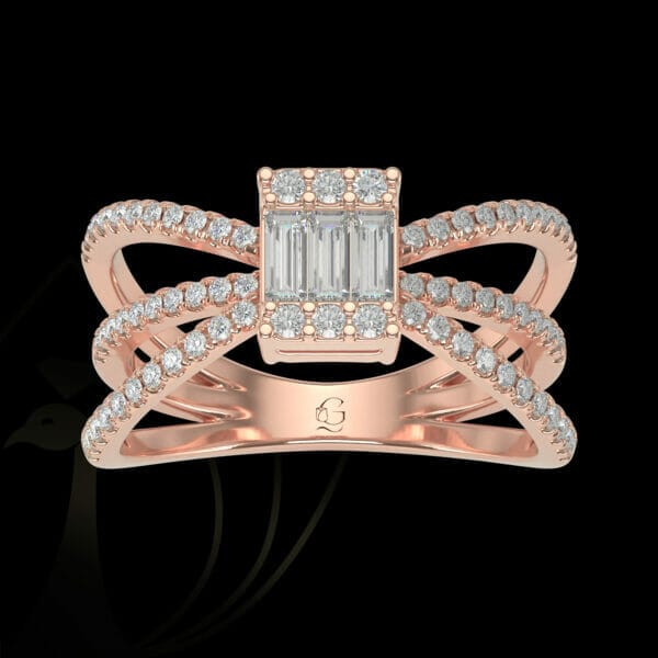 Effervescent Radiance Diamond Ring from our exclusive Gulz Collection