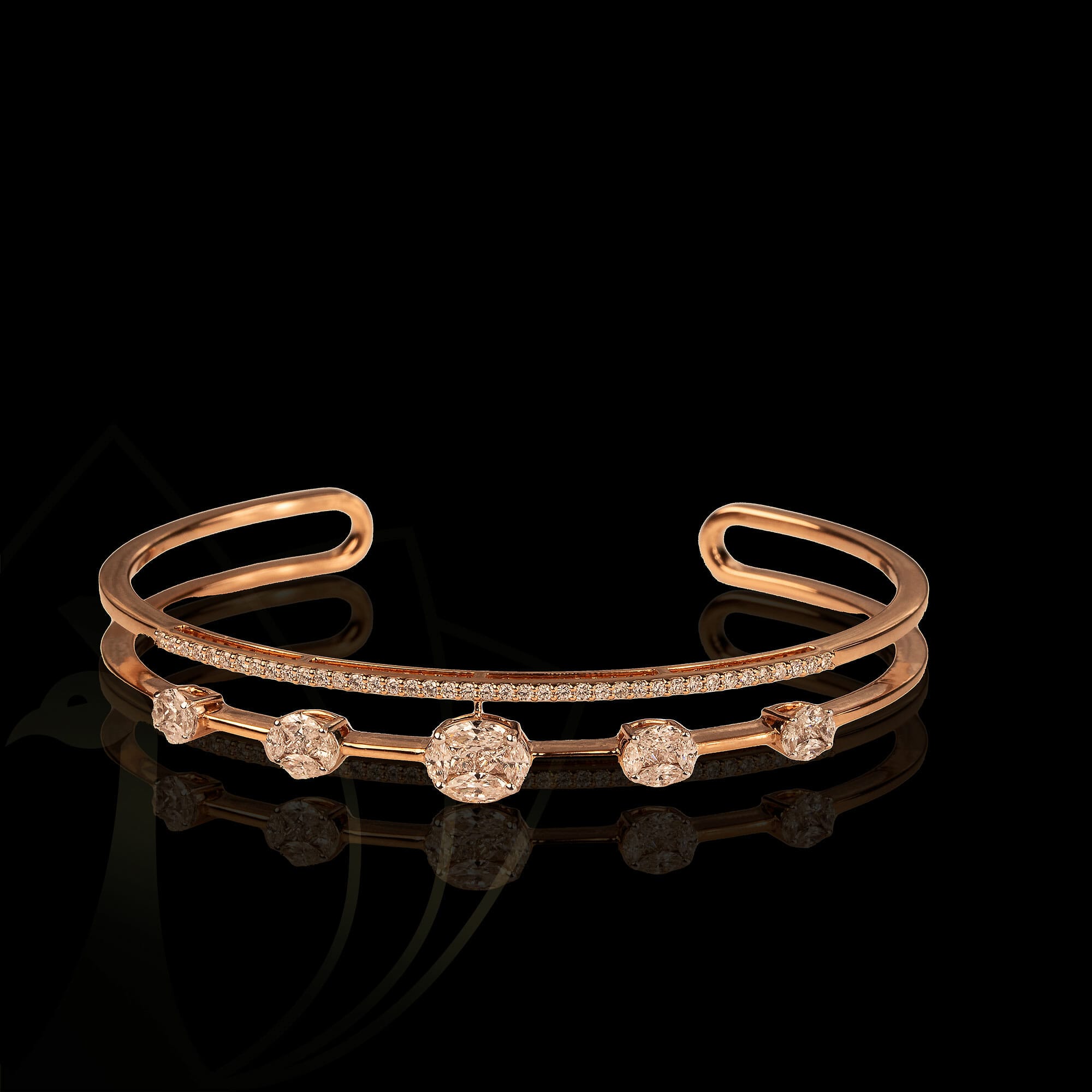 The imperial indulgence oval diamond bracelet.